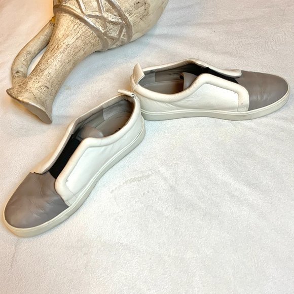 Vince Caden Slip On Sneakers Leather Textile Skate - Picture 7 of 14